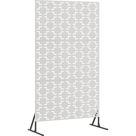 Maison Exclusive - Sichtschutz Grau 100 x 50 x 180 cm Stahl