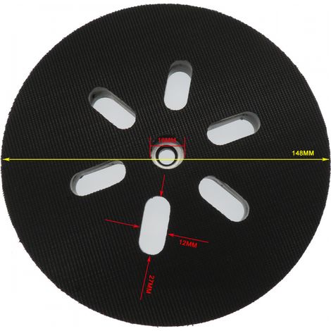 150 mm Schleifteller – für Bosch GEX 150 AC, PEX 15 AE, GEX 150 Turbo Exzenterschleifer – 150 mm mit Schraube W Schleifteller und Schleifteller
