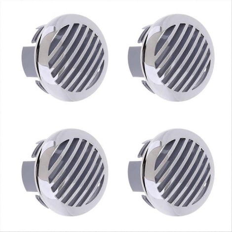 4 Grilles de Ventilateur Inox 316 Marine 76mm, Bouche d'Aération pour Bateau, Lot de 4, Couvercle de Conduit Résistant à la Corrosion, 3 Pouces (1/5)