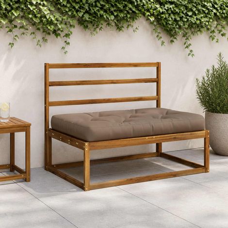 vidaXL Cojín para Pallet VIANEN 100% Poliéster Gris topo (1/5)