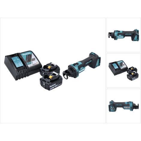 Makita DCO 181 RM Akku Rotationsschneider 18 V 32000 U/min Brushless + 2x Akku 4,0 Ah + Ladegerät