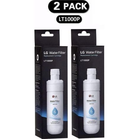 Pack of 2 Water Filters for Refrigerator ADQ747935, Replacement for LT1000P/PC/PCS, MDJ64844601, ADQ74793501, ADQ7479350 (1/4)
