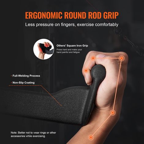 Barre de Tirage Musculation en V 83 cm Accessoires pour Machine à (1/5)