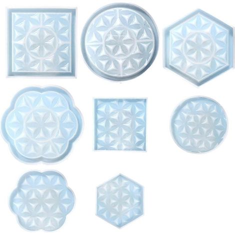 Quadratische Silikonform für Aufbewahrungsschale, Untersetzer und Spiegel, ideal für DIY-Kreationen.
