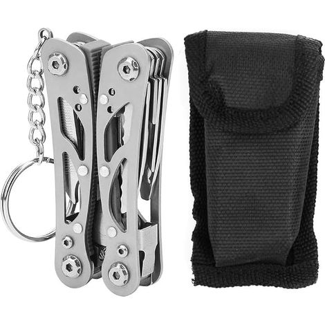 Alicates plegables, alicates plegables de bolsillo multifuncionales, destornillador multiherramienta para equipo de camping y kit de viaje. (1/5)
