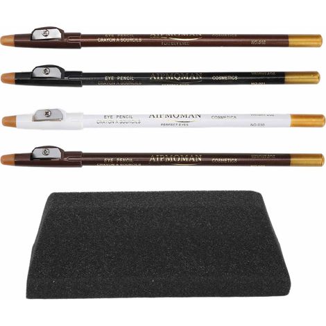 Brosse éponge nettoyante barbe homme professionnelle - Pince à remplir crayon barbe, éponge anti-poussière cou pour tailler et coiffer (1/5)