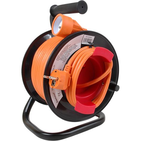DEBFLEX - ENROULEUR JARDIN HO5VV-F 3G1.5 25M ORANGE - 602259