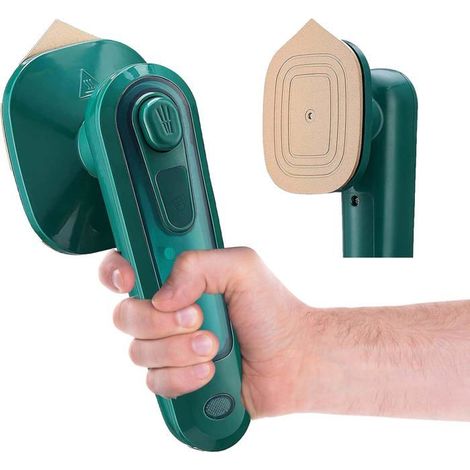 1 pièce fer à vapeur portable, chauffage rapide 302°F, semelle en titane, 60 ml, pour voyage et bureau