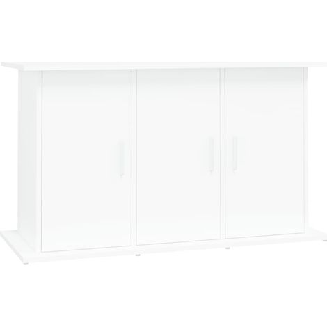 Support pour aquarium blanc 101x41x58 cm bois d'ingénierie