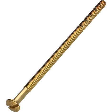 Vis métaux Tête fraisée bombée TFB Fendue 4X90 Sécable Acier laitonne-1 pièce (1/3)