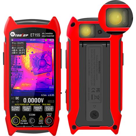ET15S - 2-in-1 thermal multimeter with 3.5" touchscreen and infrared imaging (-20°C to 550°C) (1/5)