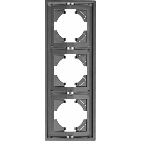 Plaque de finition Cadre vertical 3 postes 86258mm Série Z panneau vertical PC ignifuge gris 25 × 11 × 8 cm – Livraison gratuite