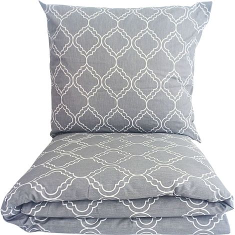 Juego de ropa de cama de 160x200 cm, 100% algodón grueso, 3 piezas, estampado polaco de primera calidad. (1/4)
