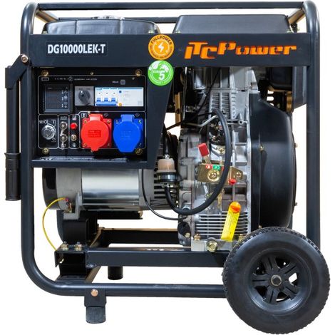 DG10000LEK-T Generador diésel abierto Full Power 10,6 KVA/ 7,6 KW ITCPower (1/5)