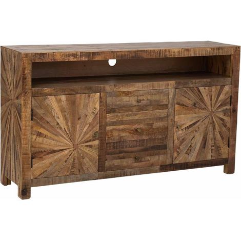 Aparador de madera natural 165x41x94 (1/5)