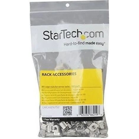 Cage Nuts Startechcom cabcagenuts2 100 unidades niquelado TAA