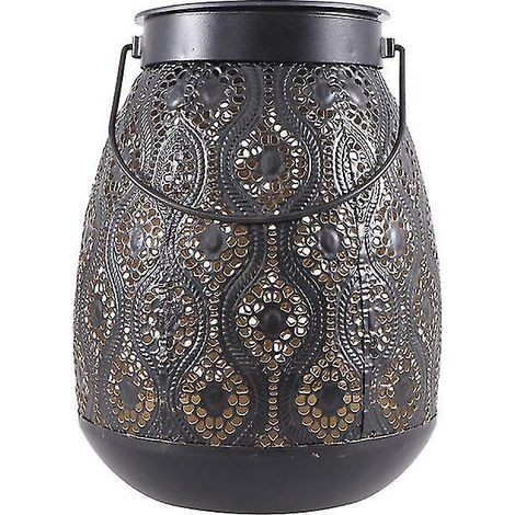 1 lampe suspendue ajourée en fer forgé (1/3)