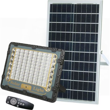 Faro Led 150W con Pannello Solare Luce Fredda 6500K con Indicatore Carica (1/5)