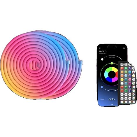 Lampe à corde néon RVB, synchronisation musicale, design étanche, RGB-30M (1/2)