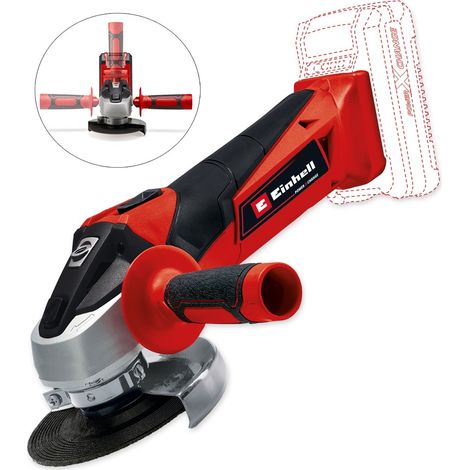 Einhell 18v Cordless Angle Grinder 115mm TC-AG 18/115 Li-Solo Power X-Change (1/5)
