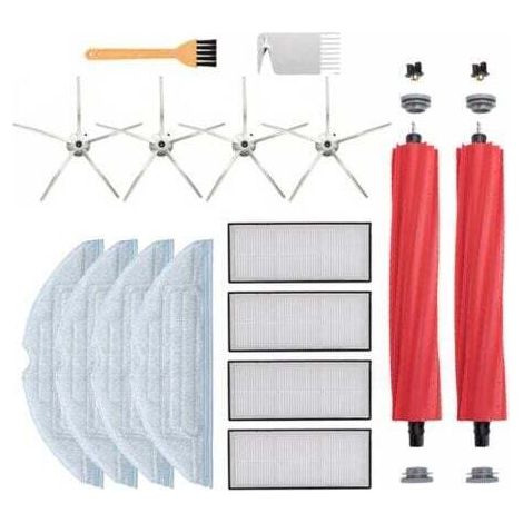 Serpillière pour Roborock S7 S7 Plus S7+ S7 Maxv Ultra T7S T7S Plus Robot Aspirateur, Pièces de rechange avec Brosse Principale, Chiffons de Nettoyage, Filtres Hepa, Brosse Latéral (1/5)