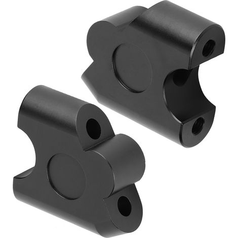 Rehausseur de guidon universel 22mm pour moto, support de déplacement arrière, adaptateur (Noir) (1/5)
