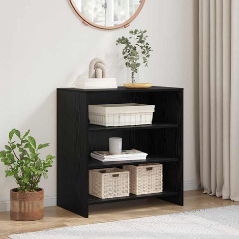 Buffet-Meuble de rangement Noir 70 x 41 x 75 cm Bois d'ingénierie 660609 (1/5)