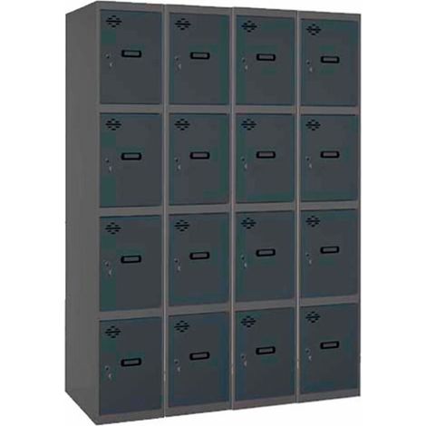 Taquilla 1800x1200x500 SIMONLOCKER PROFESIONAL 4 PUERTA 4/16 300(1200)AN/AN marca SIMONRACK