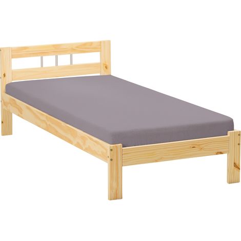 Jans lit 90x200 cm, teinte naturelle. (1/5)