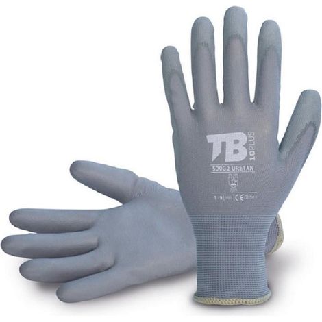 guante nylon palma poliuretano gris 500g2 uretan talla 6-10 t/guante talla xs-6