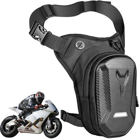 Beintasche Motorrad Herren Damen Wasserdicht Reflektierend Verstellbar Schwarz (1/5)