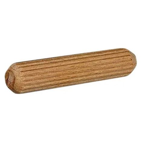 Cerniera scanalata, legno di faggio, D8xL40mm, 25 pezzi.