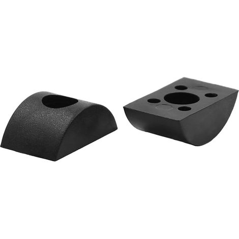 Lot de 30 écrous et rondelles M8 en forme de demi-lune en forme de demi-lune en plastique nylon connexion sécurisée adaptée à différents meubles (noir) (1/5)