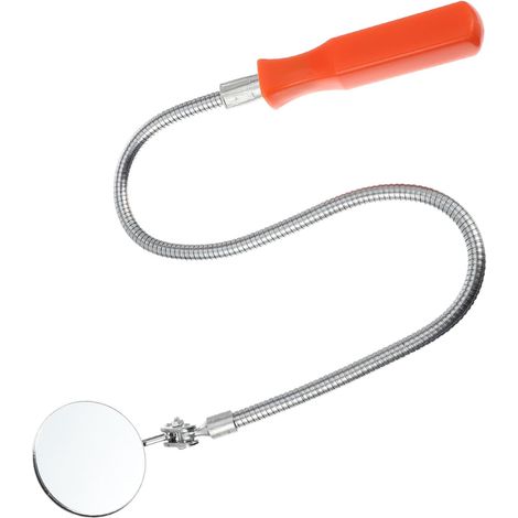 Teleskop-Inspektionsspiegel mit flexiblem, schwenkbarem Spiegel für die Inspektion von Kfz-Werkzeugen und -Teilen. Verstellbar und kompakt für enge und schwer zugängliche Stellen. (1/5)