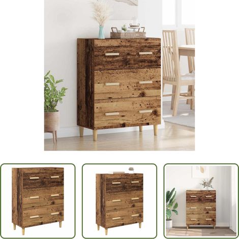 Stauraum Wohnzimmer - Sideboard Altholz 69,5 x 34 x 90 cm Holzwerkstoff (1/5)