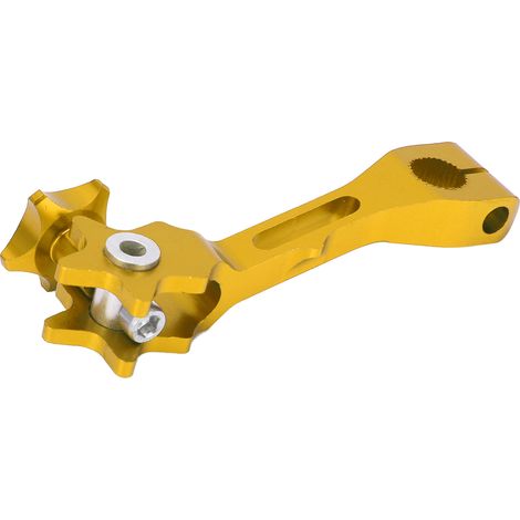 Bras de frein arrière 125 x 27 mm (4,92 x 1,06 pouces), alliage d'aluminium résistant à l'usure, accessoire moto, jaune (1/5)