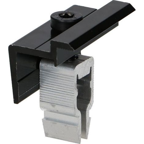 PINCE Fixation SOLAIRE 30X55 Aluminium Noir (1/2)