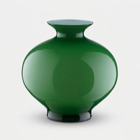 Vaso decorativo in vetro soffiato Made in Italy Aurora - Verde (1/2)