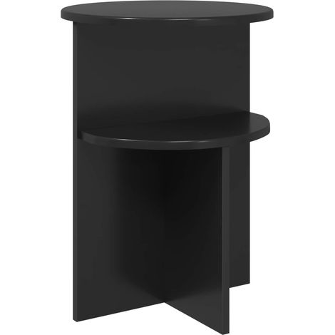 Maison Exclusive - Beistelltisch Schwarze Eiche Ø 39,5 x 55 cm Ho