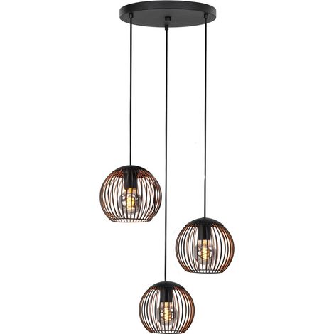 Suspension Almanzora 3 lumières rondes - 901871
