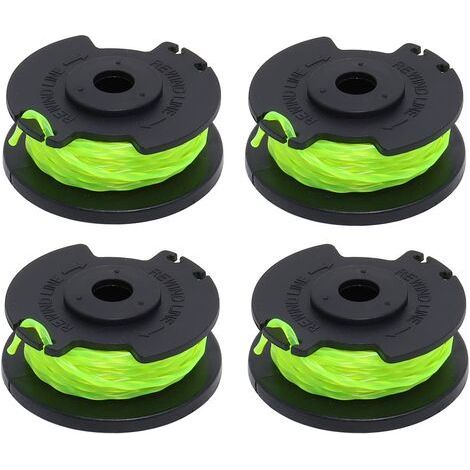 Ersatzspule für Ryobi RAC142 36V Bürste, Rasenmäherzubehör, Ersatzspule für Rasenmäher, für RLT36B33 und RY36LT33A-0 Radiobürsten (4 Spulen)