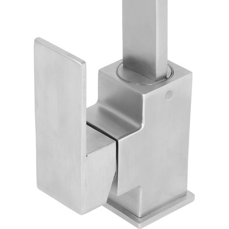 Grifo de cocina G1/2 con brazo giratorio de 360° y 2 mangueras flexibles – grifo termostático de acero inoxidable 304 para baños. (1/5)