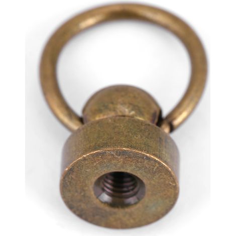 20 rivets métalliques à boucle annulaire pour la décoration de sacs à main/étuis de téléphone (bronze) (vis fendue) (1/5)