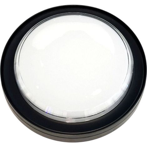 TRADE SHOP - Applique A Led Da Parete Plafoniera Soffitto Tonda 23 Watt Cct Switch Ip65 Xg-909-3c - Nero (1/5)