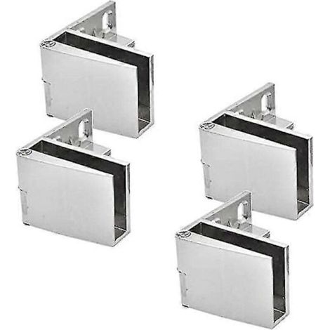 Set mit 4 Scharnieren für Glastüren, Vitrinen, Weinkeller mit Glasfront, Scharniere für Glasausstellungsvitrinen - l S20