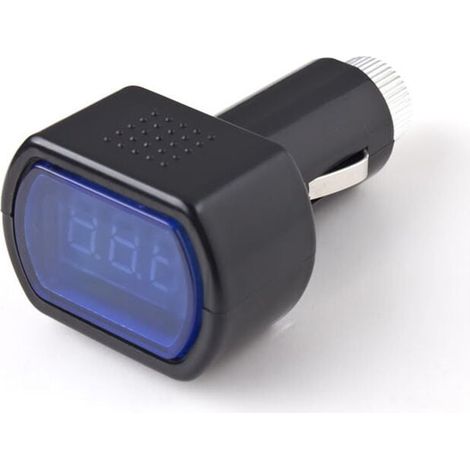 Affichage numérique 12v Led Voiture Véhicule Cigarette Socket Voltmètre Tension Batterie Testeur De Puissance Électrique Jauge Indicateur Van Camion Moto (1pcs)