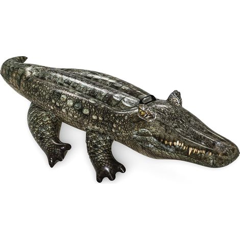 Bestway Figura Hinchable Cocodrilo con Asas 193x94 cm +3 Años Playa y Piscina 41478 (1/5)