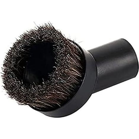 32-mm-Rundbürste mit schwarzem Rosshaar – Ersatzzubehör für Staubsauger, kompatibel mit allen Marken