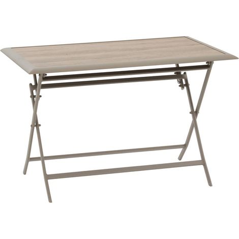 Azua tavolo da giardino pieghevole a 4 posti caffè 110x71cm - Hespéride