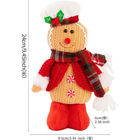 Lebkuchenmann-Figur, Dekoration für Partys, Geschenk für Kinder, Puppe, Weihnachtsbaumschmuck